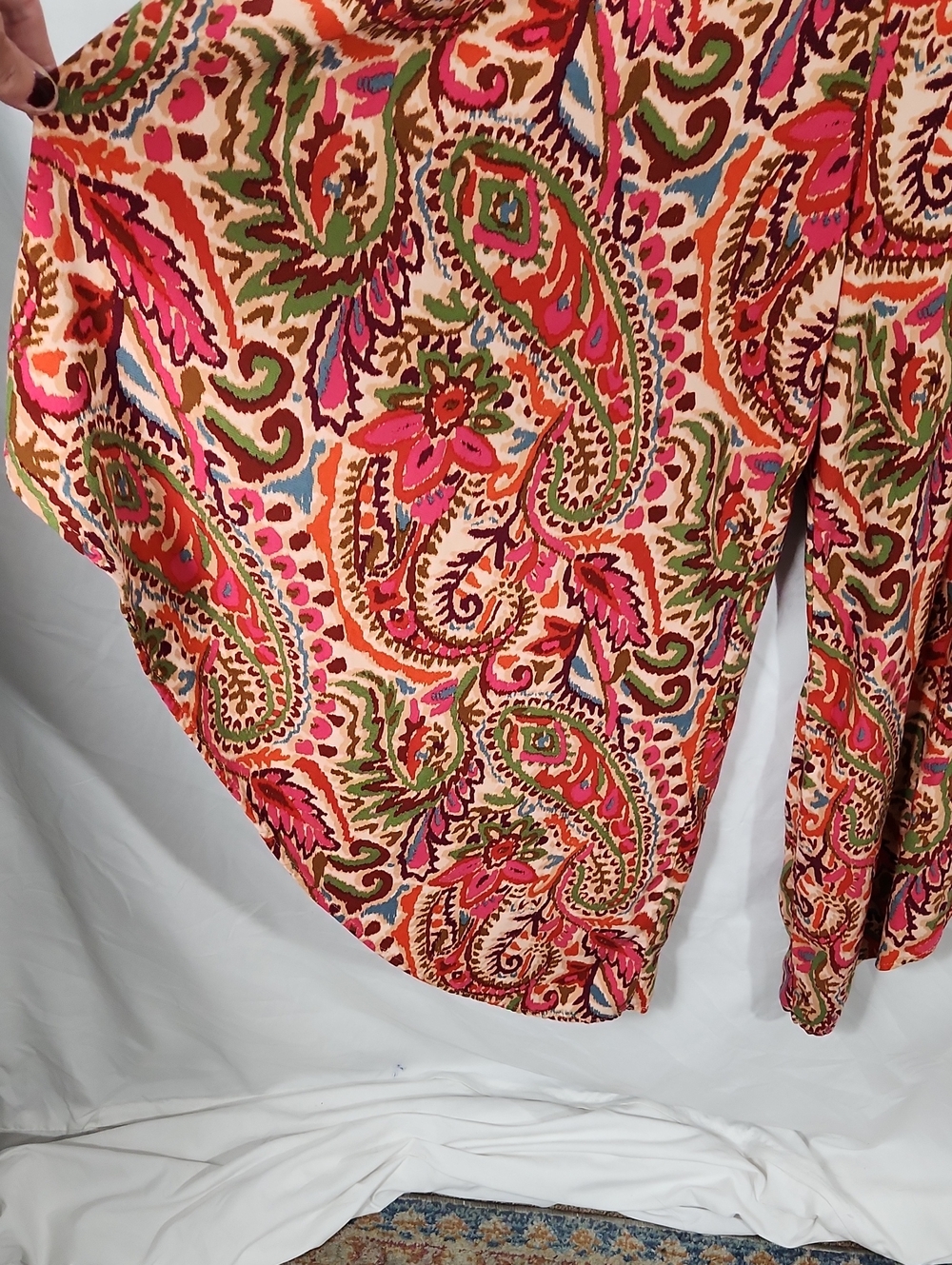 Msk Paisley Floral Spaghetti-Strap  Palazzo Jumpsuit - Picture 3 of 8